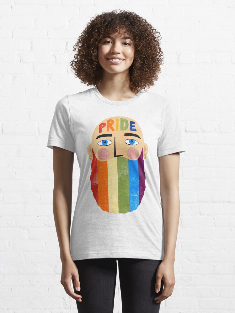 Alternate view of Pride Beard Essential T-Shirt
