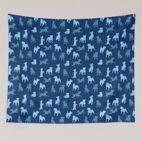 Item preview, The many sides of Pitties (Navy Print) designed and sold by Thoughtscrawl.