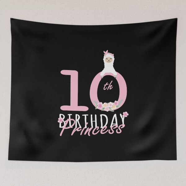 Item preview, 10th Birthday Princess Llama Girl Llamazing 10 Years Old design designed and sold by Grabitees.
