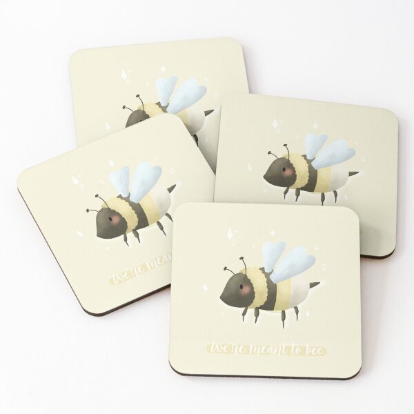 Item preview, We're meant to bee bee pun card  designed and sold by AliciaBarten.