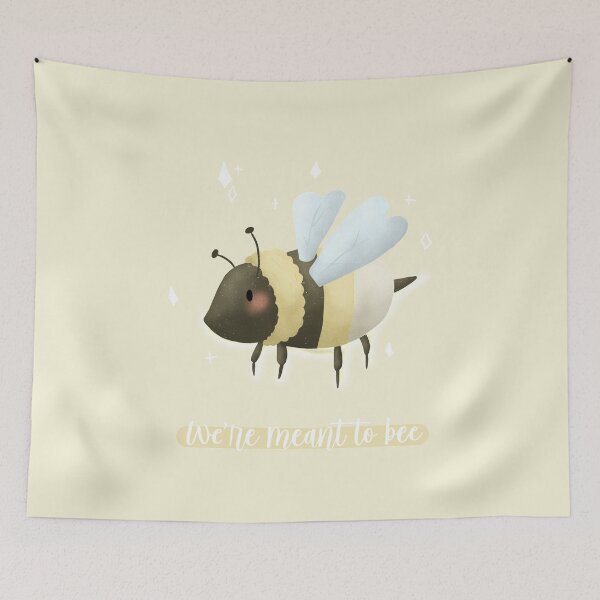 Item preview, We're meant to bee bee pun card  designed and sold by AliciaBarten.
