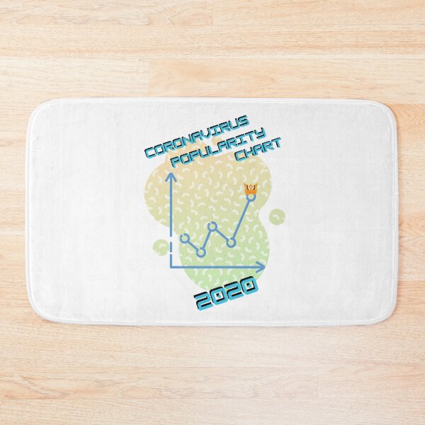 Item preview, Coronavirus popularity chart 2020 designed and sold by AngielskiSzept.