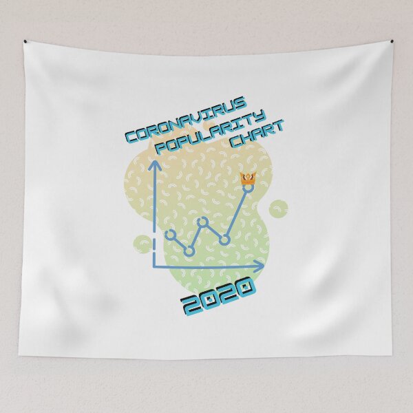 Item preview, Coronavirus popularity chart 2020 designed and sold by AngielskiSzept.