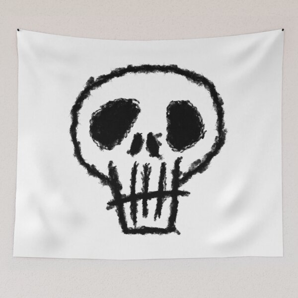 Item preview, Totenkopf, minimalistische Zeichnung designed and sold by Nicole Bleck.