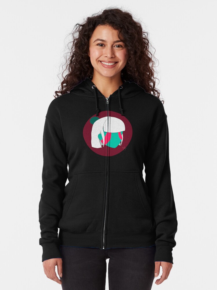 cyber girl hoodie