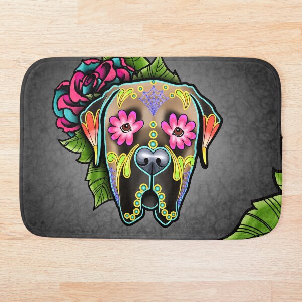 Item preview, Mastiff in Fawn - Day of the Dead Sugar Skull Dog designed and sold by Pretty In Ink.