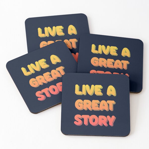 Item preview, Live A Great Story - Orange Sunset Shades designed and sold by madtoyman.