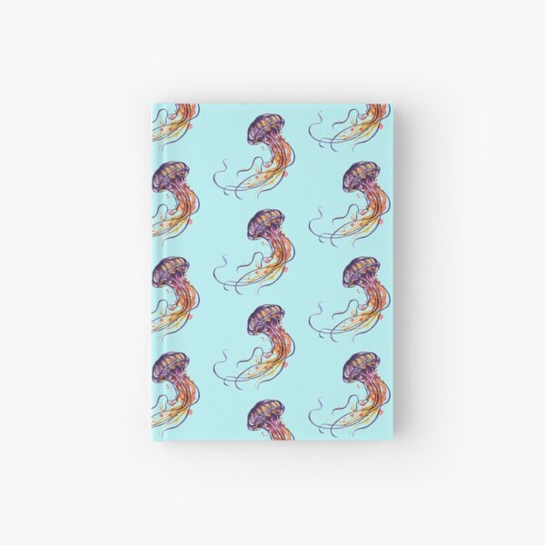 Jellyfish watercolor Hardcover Journal