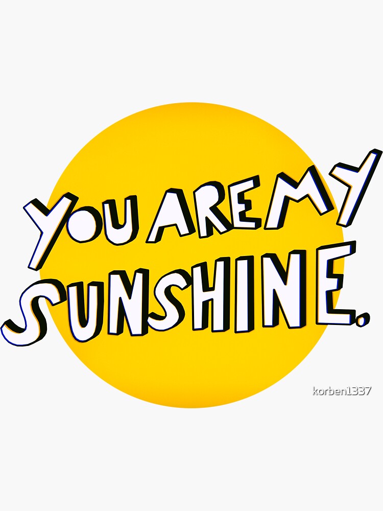 Sunshine Sticker For Sale By Korben1337 Redbubble