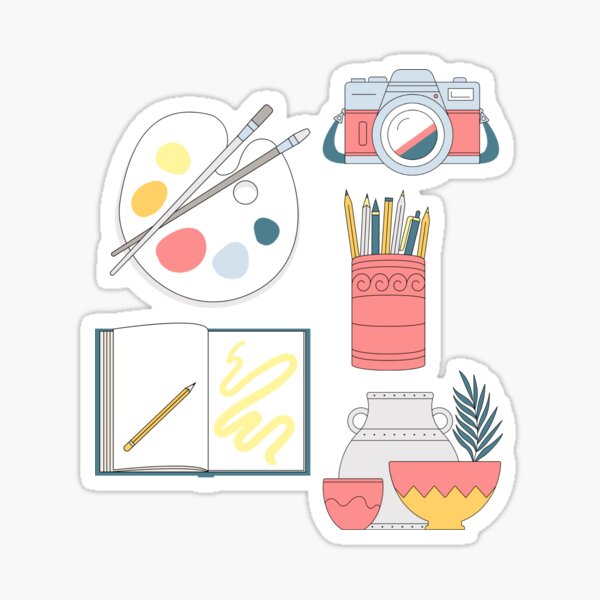 Art Studio Love Sticker
