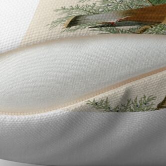 Alternate view of Cedar Bird - John James Audubon's Birds of America Print Throw Pillow