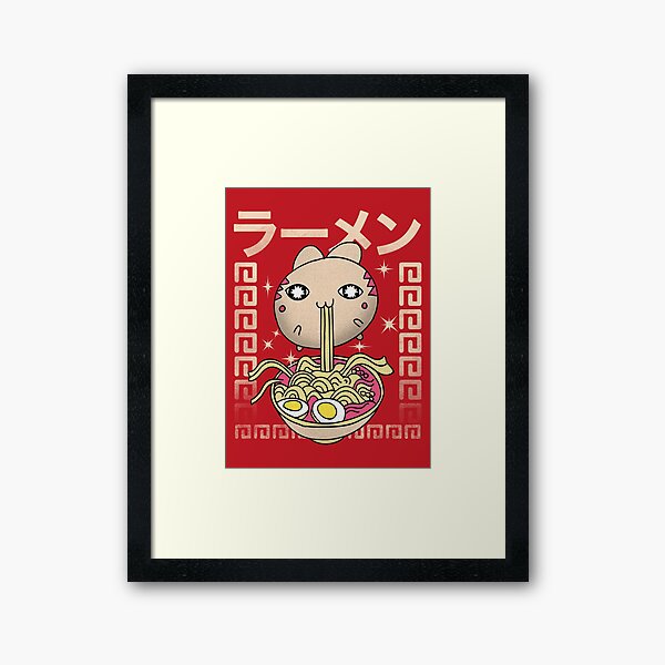 Hungry For Ramen Framed Art Print