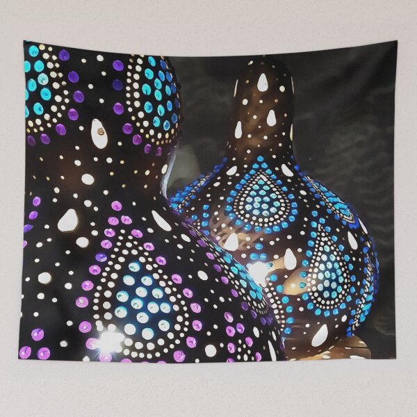 Item preview, Artisan Craft Gourd Turkish Lanterns Acrylic Art designed and sold by taiche.