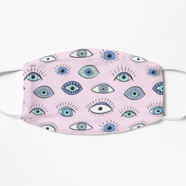Evil eye! - light pink Flat Mask