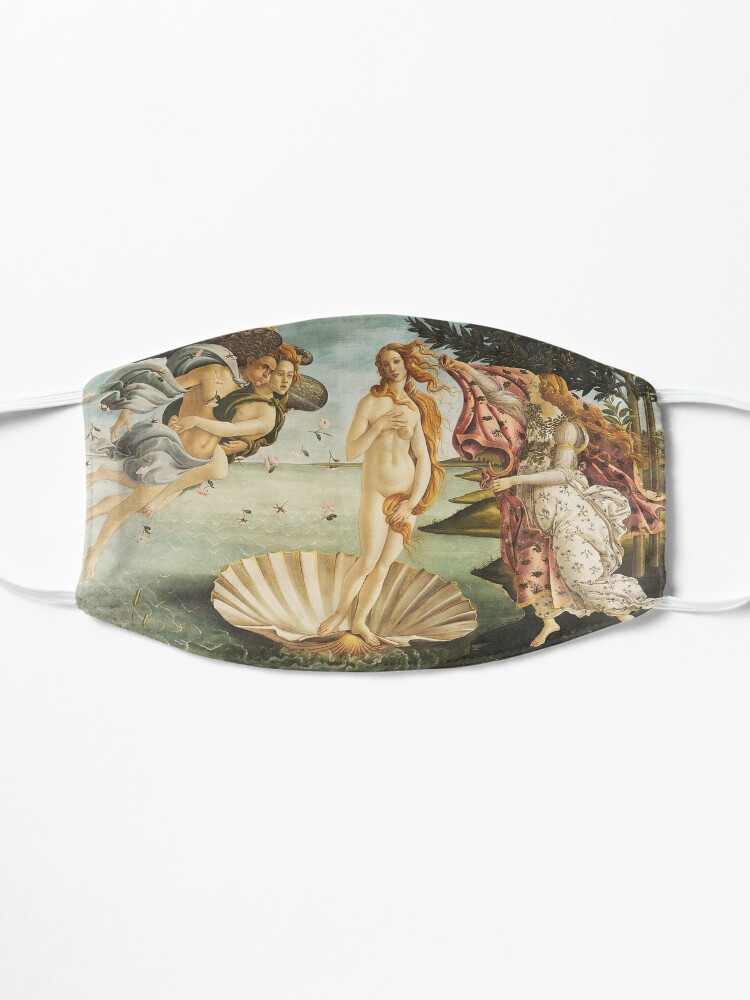 Alternate view of VENUS. The Birth of Venus, 1486, Sandro Botticelli. Mask