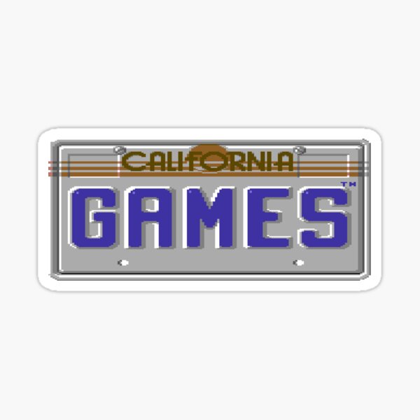 Artikel-Vorschau von California Games Logo - Commodore 64, designt und verkauft von RetroTrader.