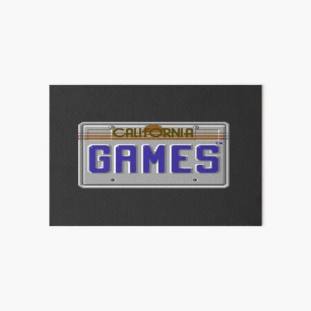 Artikel-Vorschau von California Games Logo - Commodore 64, designt und verkauft von RetroTrader.