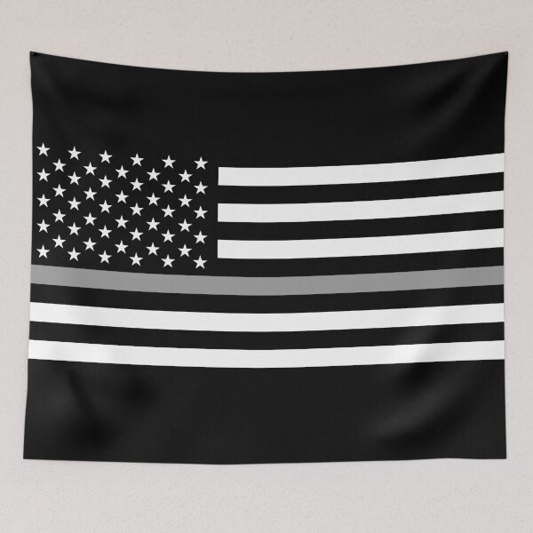 Item preview, usa black silver flag designed and sold by tony4urban.