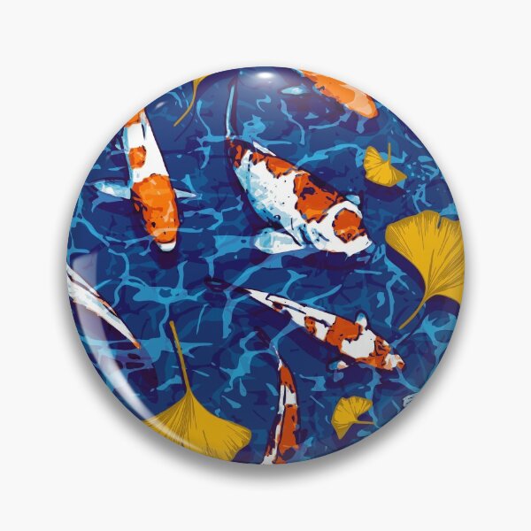 Item preview, Koi Fish, blue designed and sold by yulia-rb.