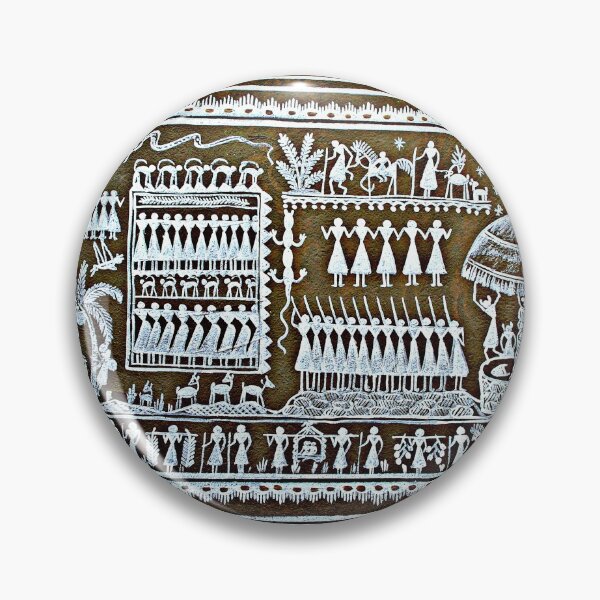 Item preview, Tribal Art Saura Painting Graffiti, Odisha, India designed and sold by worldways.