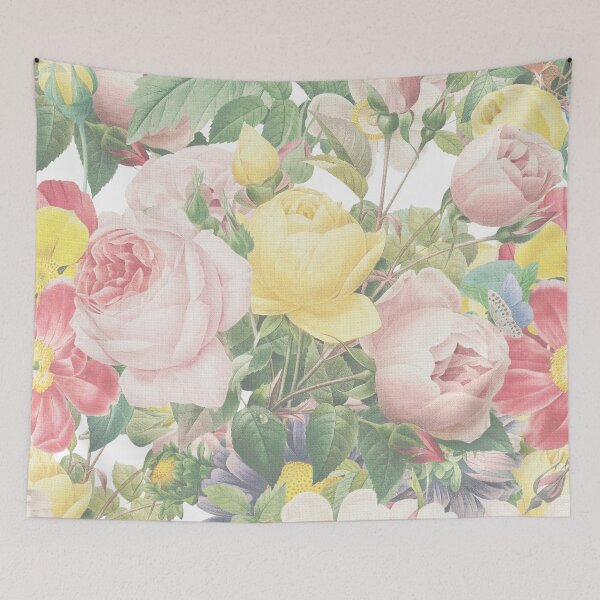 Item preview, PASTEL FLORAL IN BURLAP DESIGN designed and sold by Ivy & Foxglove Designs.