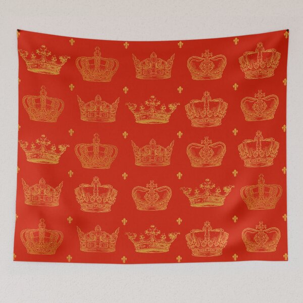 Item preview, FLEUR DE LYS AND CROWNS designed and sold by Urbaun.