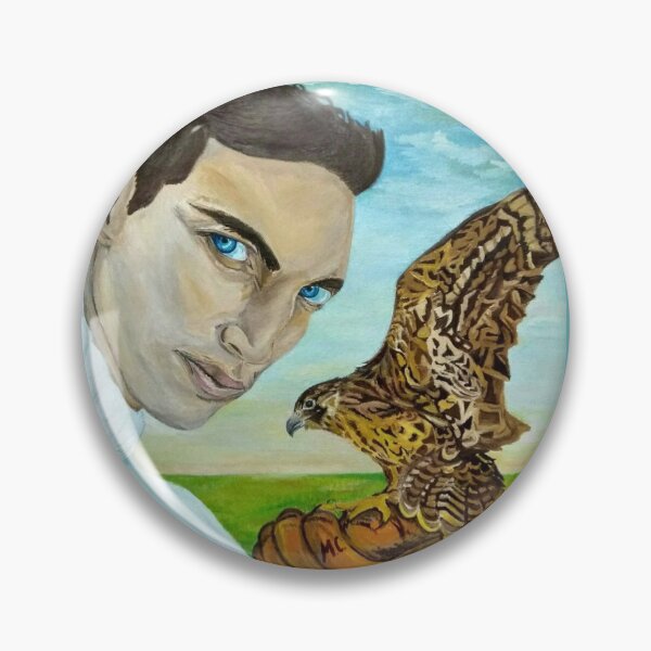Item preview, "Peale's (Peregrine) Falcon and the Portrait of a Man". designed and sold by MariaSibireva.