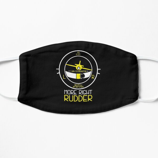 Funny Aviation Aircraft Flight Instructor Gift Flat Mask