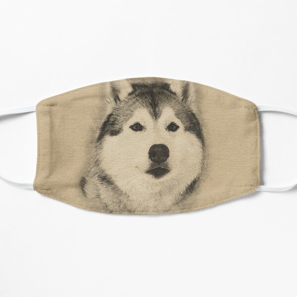 Siberian Husky Flat Mask