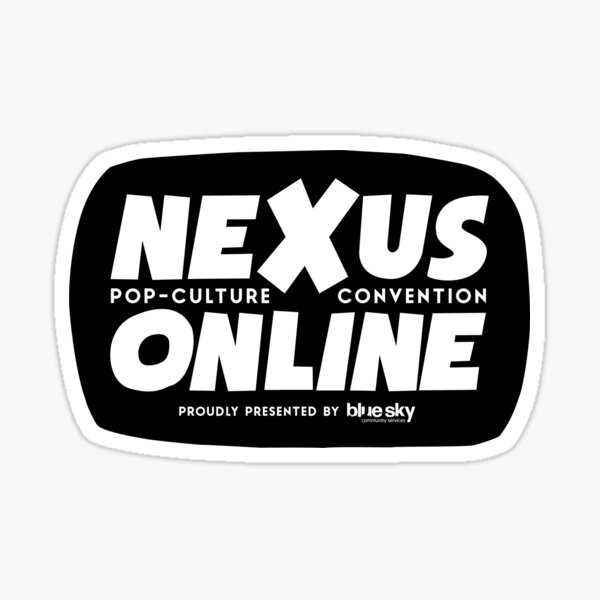 Nexus Online Logo Bubble - Black Sticker