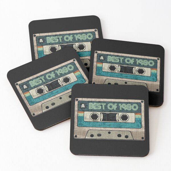 Item preview, Best of 1980 Vintage Cassette Funny Birthday Gift for Music Lover Born in 1980 Old Tape Graphic  designed and sold by alenaz.