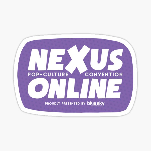 Nexus Online Logo Bubble - Purple Sticker