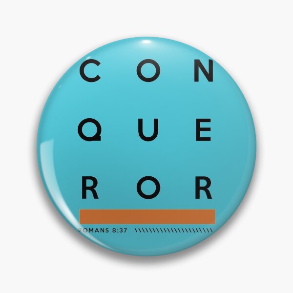 Item preview, Bible Verse CONQUEROR Romans 8:37 designed and sold by KA DESIGNS.