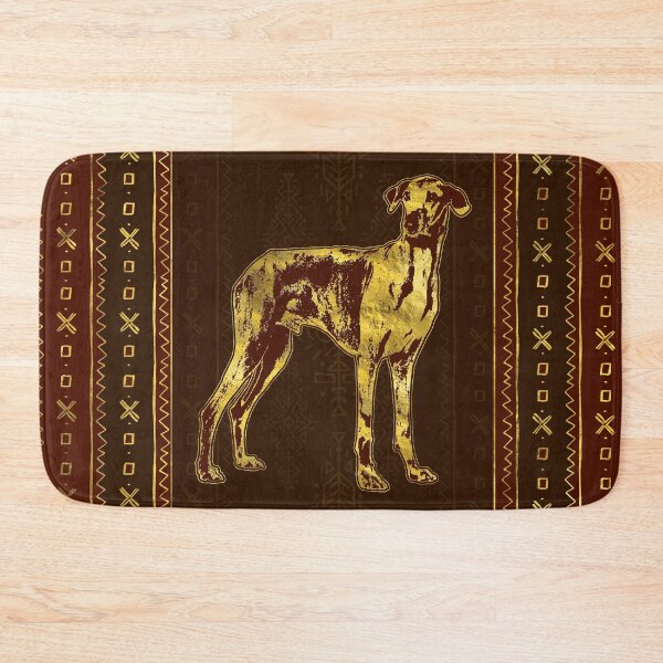 Item preview, Azawakh Sighthound on African Patern  designed and sold by k9printart.