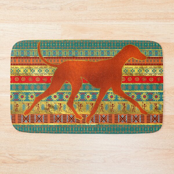 Item preview, Azawakh Sighthound on African Patern  designed and sold by k9printart.