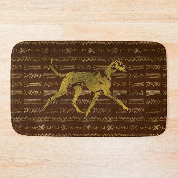 Item preview, Azawakh Sighthound on African Patern  designed and sold by k9printart.