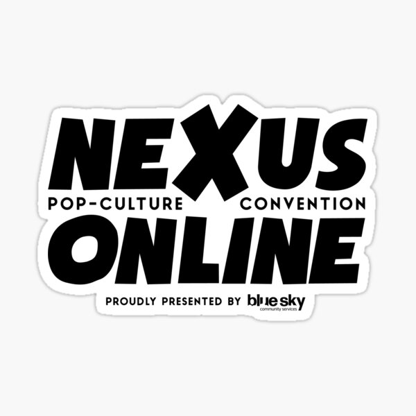 Nexus Online Logo Text - Black Sticker
