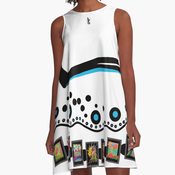 Schwarz-Weiss-Dress! Fabelhaftes Design von VILLA-KPUNKT. A-Linien Kleid