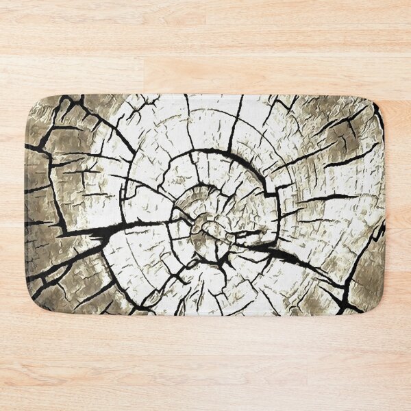 Item preview, Tree Stump In Pale Grey Monotone Abstract Art designed and sold by taiche.