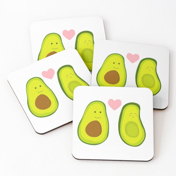 Item preview, Couple avocado in love . Two avocado halves with heart, St. Valentine's day designed and sold by Eshka.