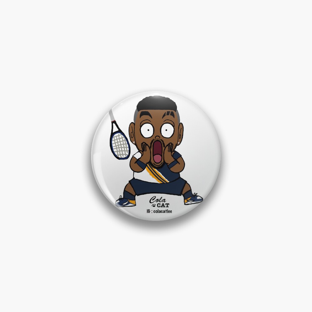 "Nick Kyrgios Tennis" Pin by Colacatlee | Redbubble