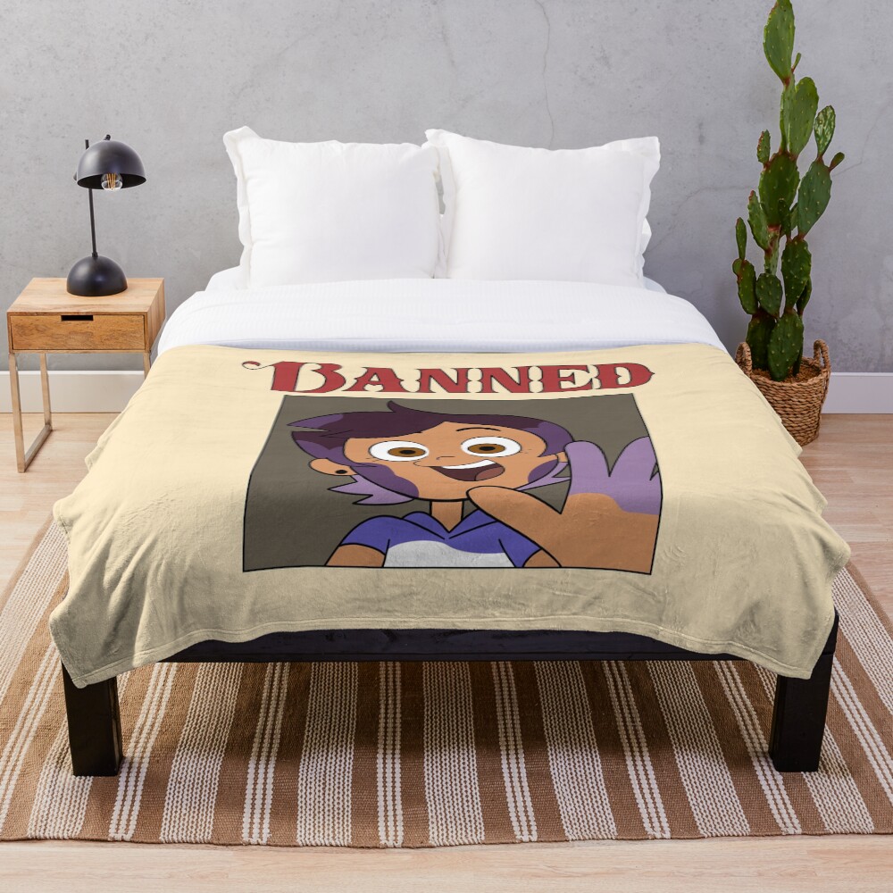 "Banned poster" Throw Blanket for Sale by Eilar Redbubble