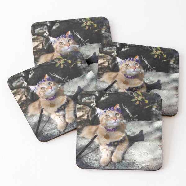 Item preview, Cat with flower crown designed and sold by Zach Auerbach.