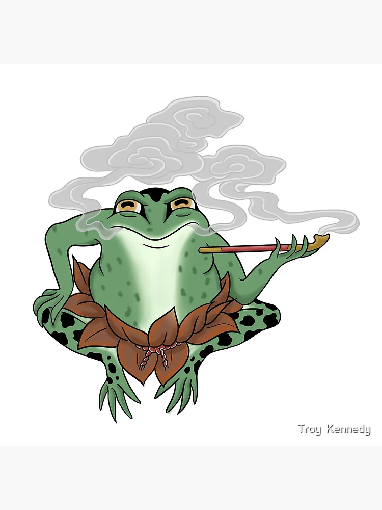 Smoking Frog  Poster for Sale by Troy Kennedy
