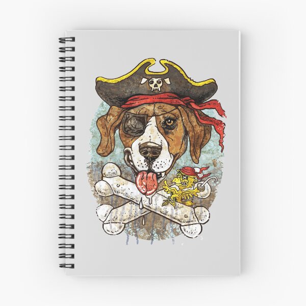Item preview, Pirate Beagle and Crossbones Swashbuckling Pirate designed and sold by MudgeStudios.