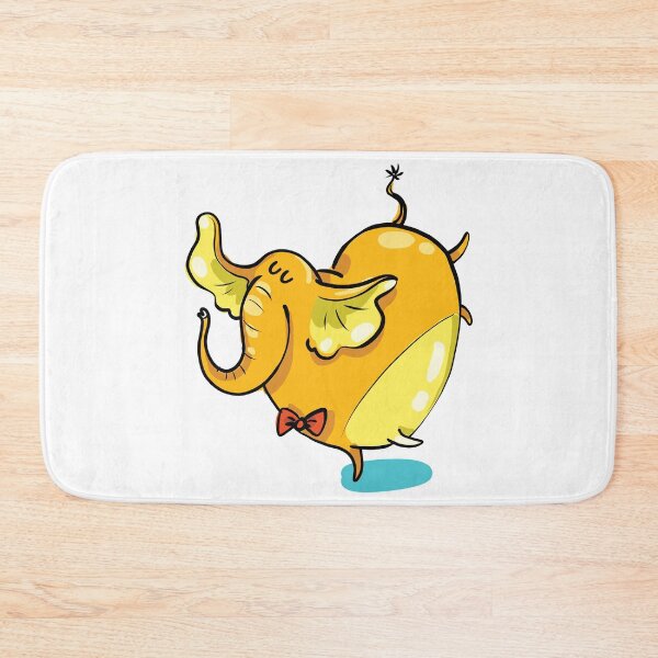 Item preview, Funny Cute Yellow Dancing Elephant designed and sold by AnastasiaDesign.