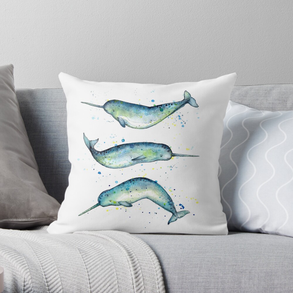 narwhal body pillow