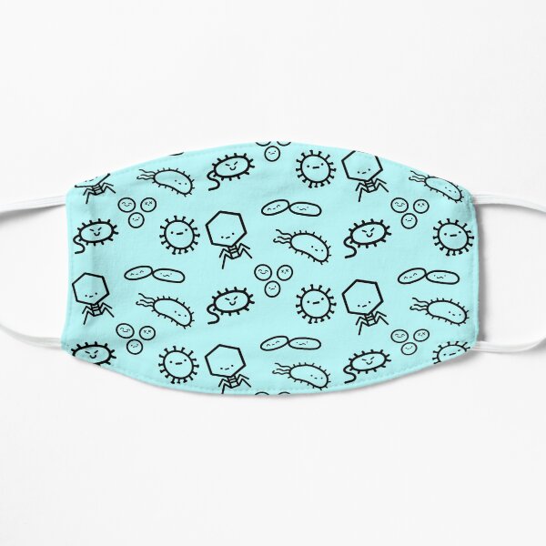 Kawaii Microbes, bacteria and viruses Mask