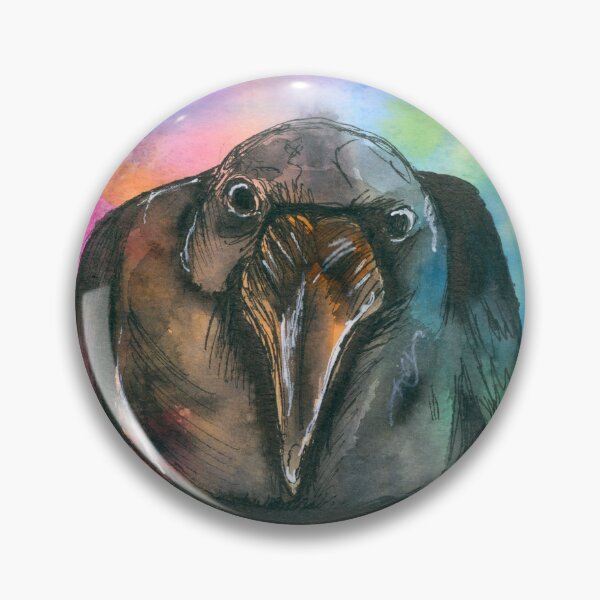 Item preview, curious little raven designed and sold by lenaliluna.