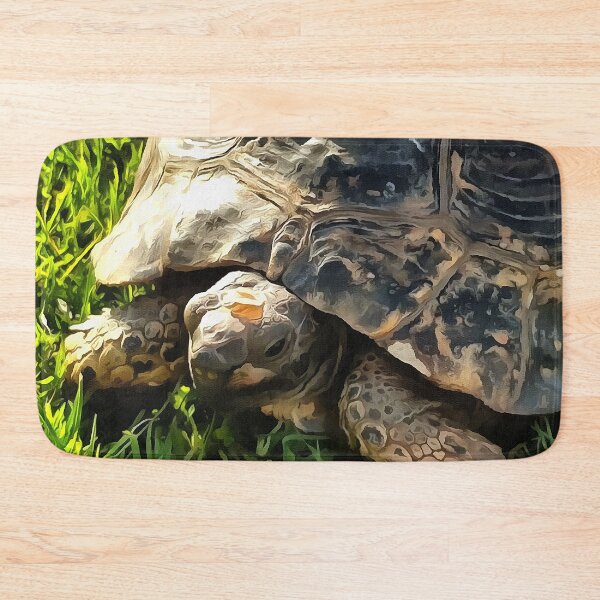 Item preview, Wild Tortoise In Grass Meadow Wildlife Art designed and sold by taiche.